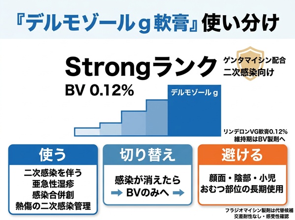 他のステロイド外用剤との使い分け
