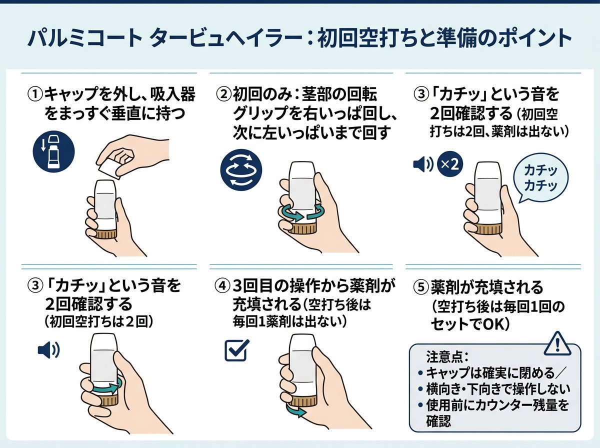 パルミコート最初の空打ちと準備のポイント